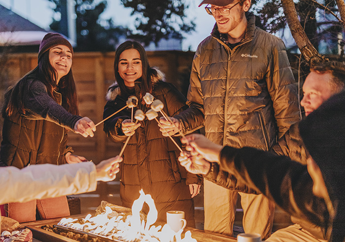 4 roast smores fire pit